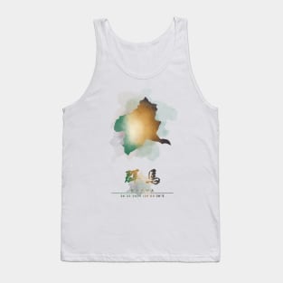 Gunma, Japan Watercolor Map Art Tank Top